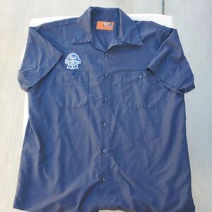 Unbranded Men's Navy and Blue Shirt